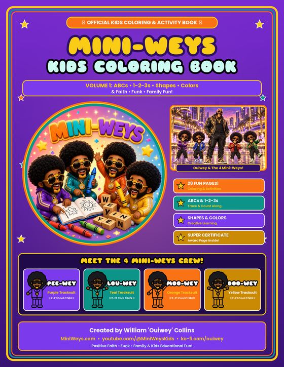 Mini-Weys Kids Coloring & Activity Book — Vol. 1 (28-Page PDF)