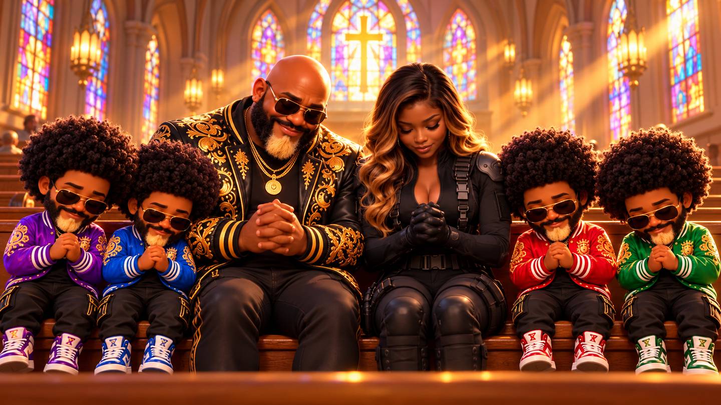 Praying together as a family